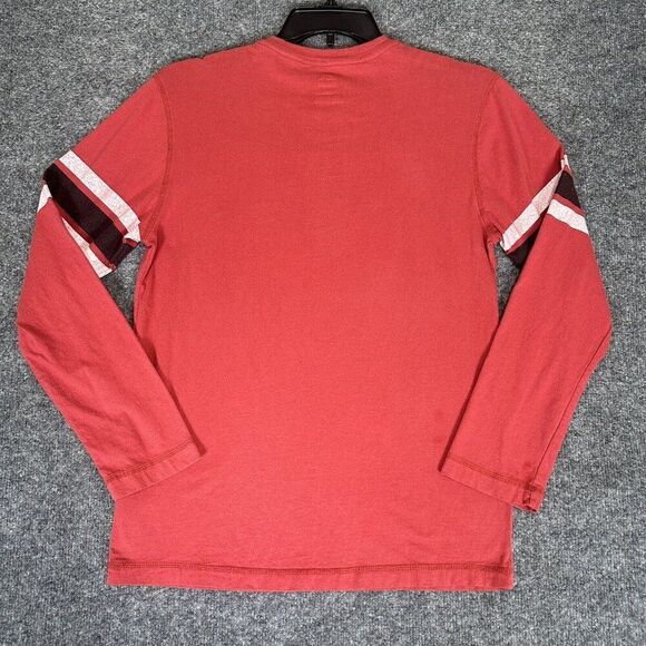 Arizona Cardinals Shirt Mens Medium Red NFL Football Long Sleeve Majestic Adult - Picture 5 of 7